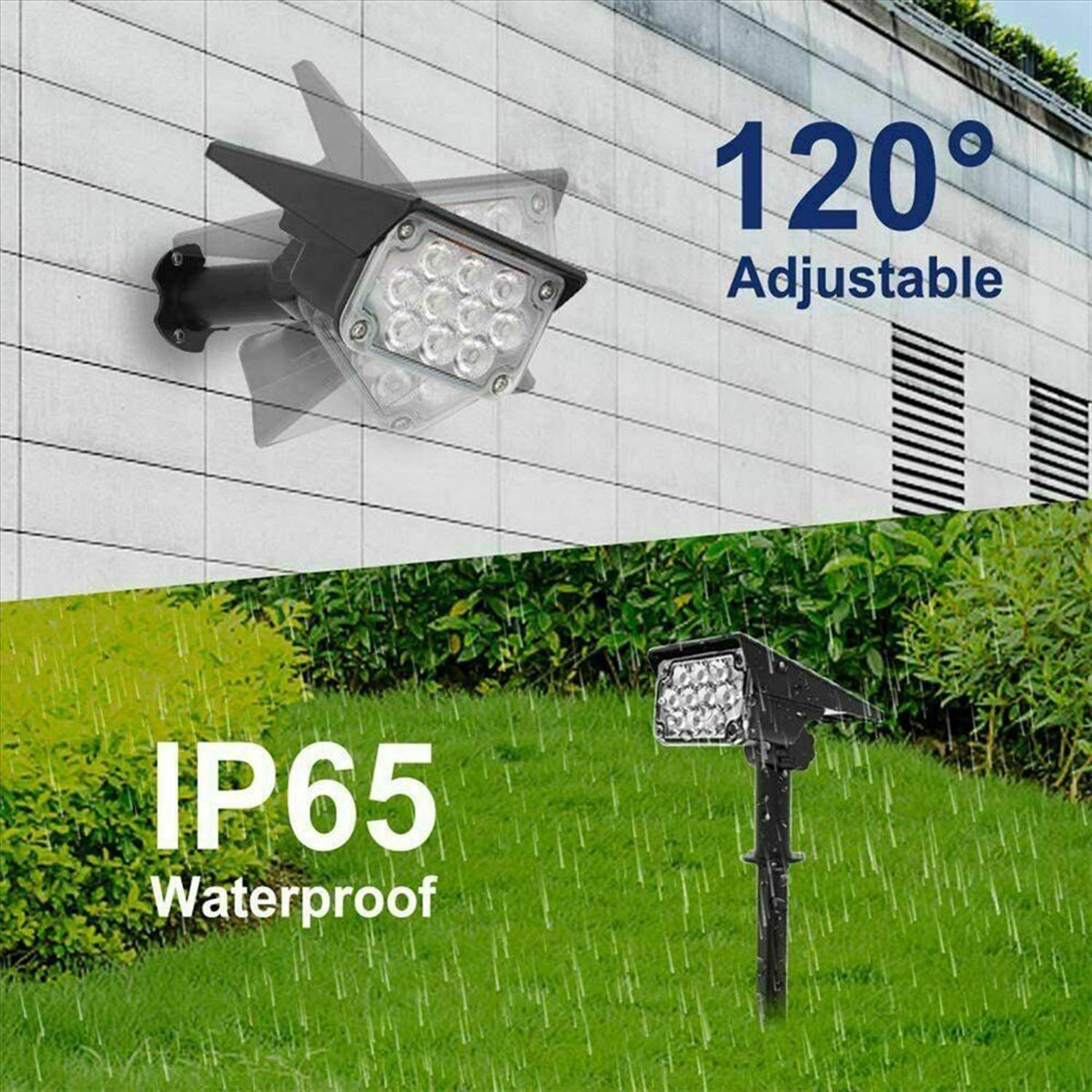 Outdoor Spotlight - Projecteur solaire Y17A, lumière de jardin