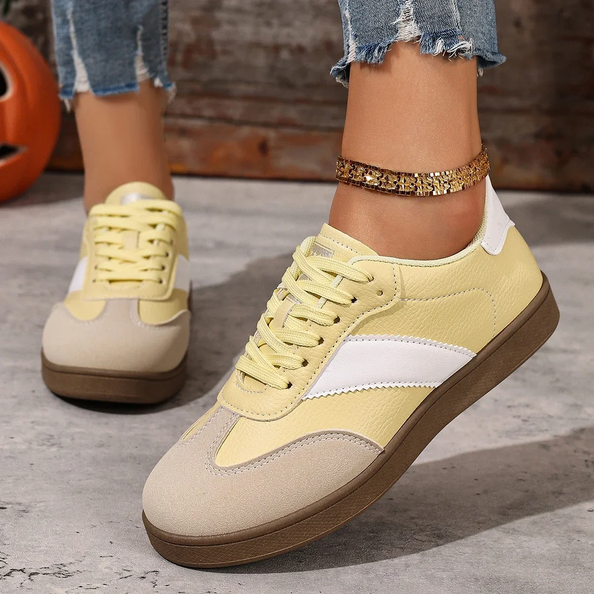 Outdoor Sport With Sticks - Baskets décontractées pour femmes, chaussures plates