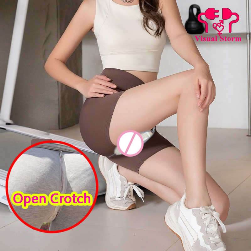 Outdoor Sport Leggings - Pantalon à entrejambe ouvert pour femme,
