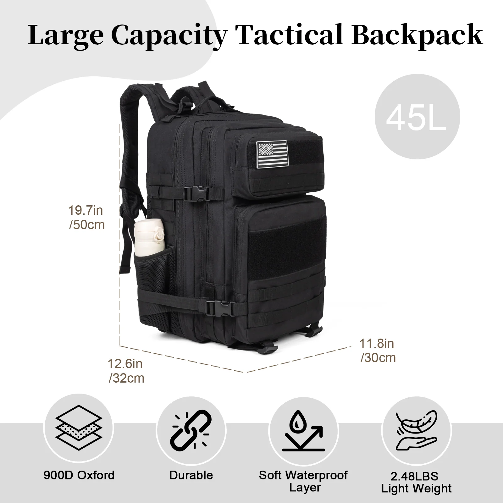 Sac à dos tactique militaire d - Outdoor Sport Bag avis et prix
