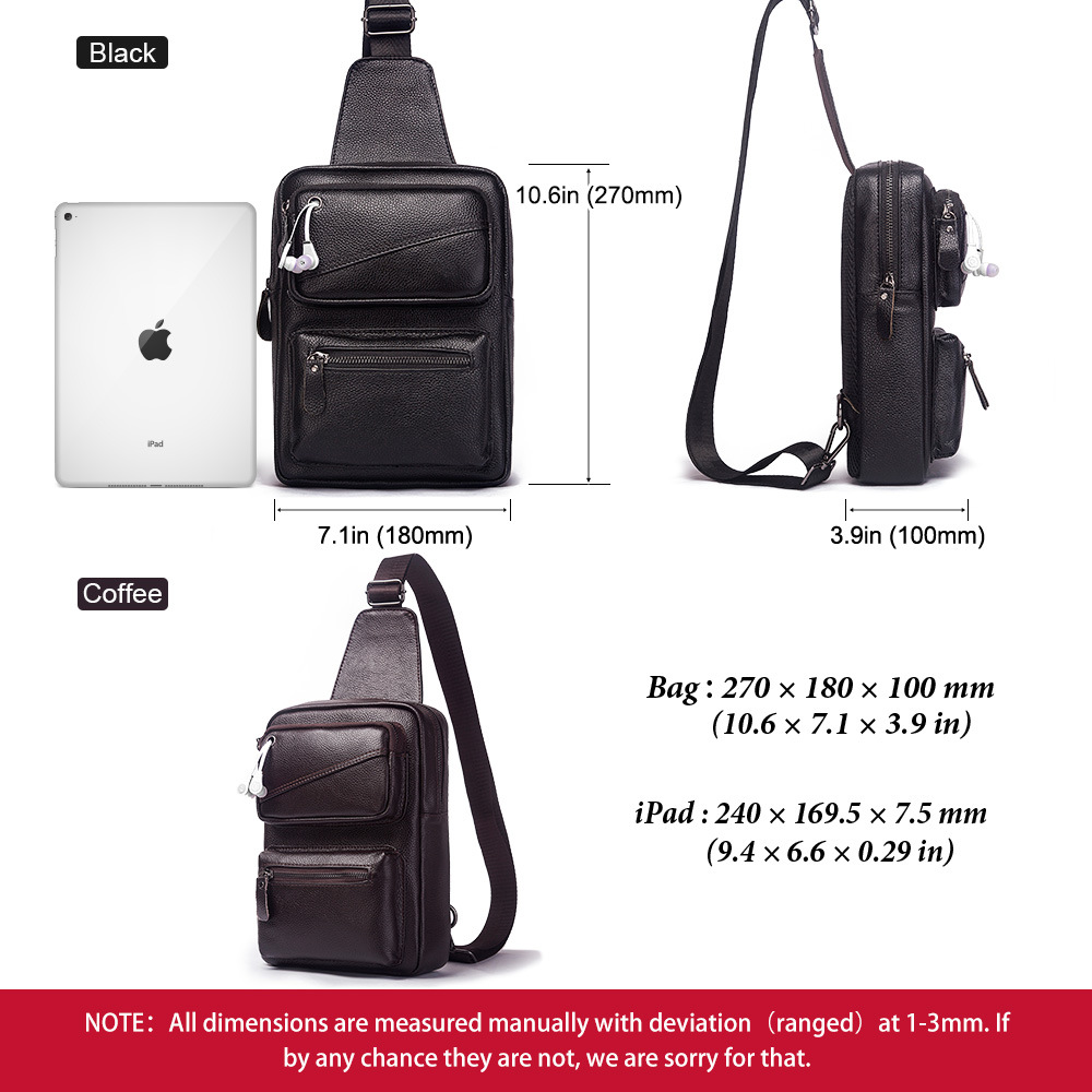 Sac de poitrine en cuir vérita - Outdoor Sport Bag avis et prix